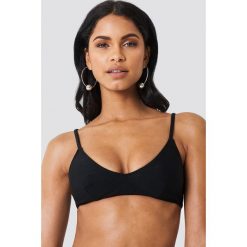 Stroje dwuczęściowe damskie: NA-KD Swimwear Góra bikini z teksturą – Black