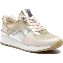 Sneakersy MICHAEL MICHAEL KORS - Allie Trainer 43R9ALFS2D Wht/Gld/Chmp. Żółte półbuty damskie MICHAEL Michael Kors, ze skóry ekologicznej. Za 749,00 zł.