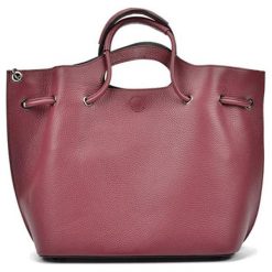 Torebki klasyczne damskie: Skórzana torebka w kolorze bordowym – (S)40 x (W)26 x (G)12 cm