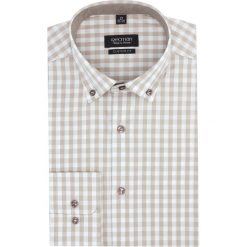 Koszula bexley 2819 długi rękaw custom fit brąz. Szare koszule męskie marki Recman, m, bez wzorów, bez kołnierzyka, z długim rękawem. Za 149,00 zł.