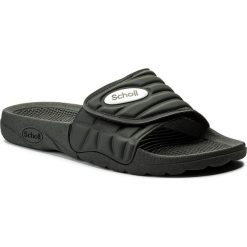 Klapki SCHOLL - Nautilus F24354 1004 400 Nero. Czarne klapki damskie Scholl, bez wzorów, ze skóry ekologicznej, bez obcasa. Za 125,00 zł.
