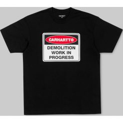 S/S Demolition T-Shirt BLACK. Czarne t-shirty męskie marki Carhartt, s. Za 112,49 zł.
