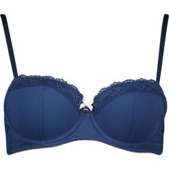 Biustonosz "Anouk" w kolorze granatowym. Niebieskie biustonosze Lascana & Co., w koronkowe wzory, z koronki. W wyprzedaży za 44,95 zł.