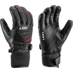 Leki Rękawice narciarskie Griffin Tune S Boa® Black-Red 10. Czerwone rękawiczki damskie Leki, bez wzorów, ze skóry. Za 669,00 zł.