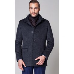 Kurtka Szara Cypriano. Szare kurtki męskie LANCERTO, na zimę, m, bez wzorów, z wełny, eleganckie, bez kaptura. W wyprzedaży za 199,90 zł.