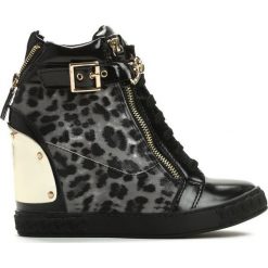 Czarno-Szare Panterkowe Sneakersy Marry The Night. Szare sneakersy damskie vices, z materiału. Za 79,99 zł.