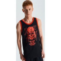 Tank top z motywem czaszki - Czarny. Czarne t-shirty męskie Cropp, s, bez wzorów, bez kołnierzyka. Za 29,99 zł.