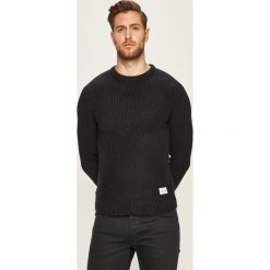 Jack & Jones - Sweter. Zielone swetry męskie Jack & Jones, s, bez wzorów, z bawełny, z okrągłym kołnierzem, bez kaptura. W wyprzedaży za 119,90 zł.
