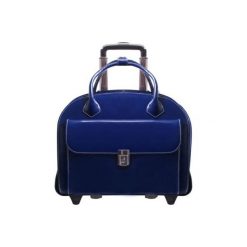 Torba na laptopa MCKLEIN Glen Ellyn 15.6 cali Granatowy. Niebieskie torby na laptopa Mcklein, bez wzorów, ze skóry, eleganckie. Za 1310,99 zł.