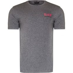 T-shirt EA7 EMPORIO ARMANI. Szare t-shirty męskie EA7 Emporio Armani, z nadrukiem, z bawełny, z okrągłym kołnierzem. Za 261,00 zł.