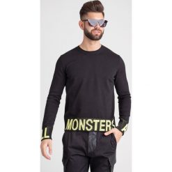 PULOWER Just Cavalli. Czarne swetry męskie xs, z aplikacjami, z bawełny, z okrągłym kołnierzem. Za 625,00 zł.