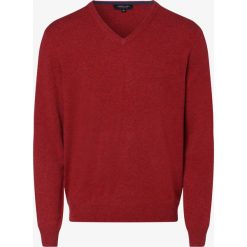 Andrew James - Sweter męski z czystego kaszmiru, czerwony. Czerwone swetry męskie Andrew James, m, bez wzorów, z kaszmiru, z dekoltem w serek, bez kaptura. Za 599,95 zł.