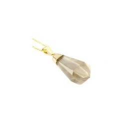 Colare Kwarc Dymny Wahadło. Żółte naszyjniki damskie Brazi druse jewelry, na co dzień, z kwarcem, srebrne. Za 170,00 zł.