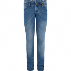 Dżinsy - Slim fit - w kolorze niebieskim. Niebieskie jeansy dziewczęce marki Retour Denim de Luxe, ze skóry. W wyprzedaży za 105,95 zł.