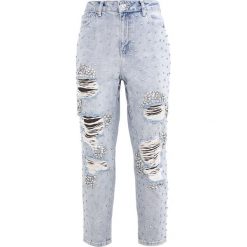 Topshop B&B GEM MOM Jeansy Relaxed Fit bleach. Szare jeansy damskie relaxed fit Topshop. W wyprzedaży za 395,45 zł.