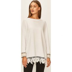 Twinset - Bluza. Białe bluzy damskie Twinset, s, bez wzorów, z elastanu, bez rękawów, bez kaptura. W wyprzedaży za 339,90 zł.