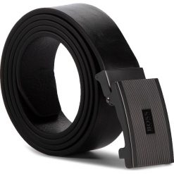Pasek Męski BOSS - Jecil 50419381 001. Czarne paski męskie Boss, w paski, ze skóry. W wyprzedaży za 299,00 zł.