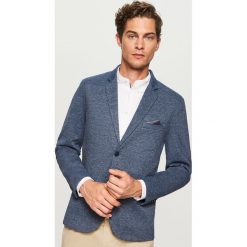 Marynarki męskie slim fit: Sportowa marynarka slim fit – Niebieski