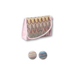 TOP CHOICE Kosmetyczka damska BOHO (94163) 1szt. Szare topy damskie marki TOP CHOICE, bez wzorów, bez kołnierzyka. Za 21,32 zł.