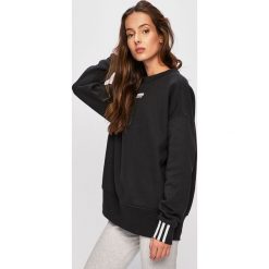 Adidas Originals - Bluza. Czarne bluzy damskie adidas Originals, bez wzorów, z elastanu, bez rękawów, bez kaptura. Za 179,90 zł.