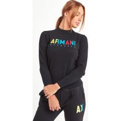 SWETER Armani Exchange. Swetry damskie Armani Exchange, s, bez wzorów, biznesowe, bez rękawów, bez kaptura. Za 439,00 zł.
