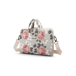 Torba na laptopa CANVASLIFE Briefcase 13-14 cali White Rose. Czerwone torby na laptopa CANVASLIFE, bez wzorów, z materiału, wizytowe. Za 99,90 zł.