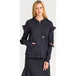 BLUZA Ice Play. Czarne bluzy damskie Ice Play, xs, z nadrukiem, bez rękawów, z kapturem. Za 749,00 zł.