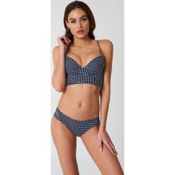 Stroje kąpielowe damskie: Boohoo Bikini z paseczkami z tyłu Belize – Multicolor,Navy