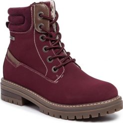 Trapery JENNY FAIRY - WS2927-01A Maroon. Czerwone trapery damskie Jenny Fairy, ze skóry ekologicznej, bez obcasa, bez zapięcia. Za 129,99 zł.