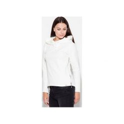 Bluza K290 Ecru. Brązowe bluzy damskie KATRUS, xl, bez wzorów, z długim rękawem, długie, bez kaptura. Za 129,00 zł.