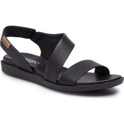 Sandały PIKOLINOS - W0H-0823BG Black. Czarne klapki damskie Pikolinos, bez wzorów, ze skóry, bez obcasa. W wyprzedaży za 319,00 zł.