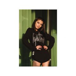 BLUZA L`ET JERSEY. Brązowe bluzy damskie marki N/A, l, z haftami, z bawełny. Za 219,00 zł.