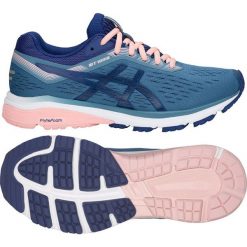 Niebieskie Buty biegowe Asics GT-1000 7 W 1012A030-400. Niebieskie buty sportowe damskie Asics, bez wzorów, z materiału, sportowe, do biegania. W wyprzedaży za 409,00 zł.