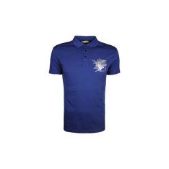 Koszulki polo z krótkim rękawem Versace Jeans B3GQC7DD / Flash Polo Wave Slim. Niebieskie koszulki męskie Versace Jeans, xl, bez wzorów, z jeansu, polo, z krótkim rękawem, krótkie. Za 239,00 zł.