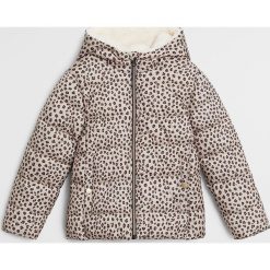 Mango Kids - Kurtka dziecięca Alilux7 110-164 cm. Szare kurtki dziewczęce Mango Kids, bez wzorów, z poliesteru, krótkie, z kapturem. Za 119,90 zł.