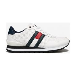 Tommy Jeans Lifestyle Tenisówki Biały. Białe trampki męskie Tommy Jeans, bez wzorów, z jeansu, bez zapięcia. Za 462,95 zł.