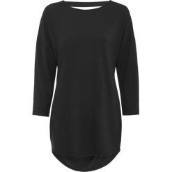 Shirt z dekoltem "wodą" z tyłu bonprix czarny. Czarne koszulki damskie bonprix, bez wzorów, z elastanu, bez kołnierzyka, bez rękawów. Za 64,99 zł.