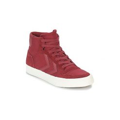 Buty Hummel STADIL RMX HIGH. Czerwone trampki i tenisówki damskie Hummel, bez wzorów, bez zapięcia. Za 244,30 zł.