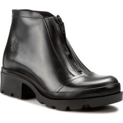 Botki FLY LONDON - Mikefly P143738000 Black. Czarne buty zimowe damskie marki Fly London, z materiału, na obcasie. W wyprzedaży za 339,00 zł.