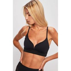 Seafolly - Biustonosz kąpielowy. Czarne stroje kąpielowe damskie Seafolly, z haftami, z elastanu. W wyprzedaży za 299,90 zł.