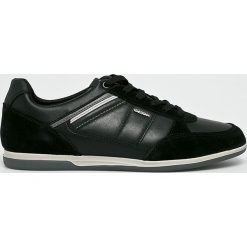 Geox - Buty. Czarne halówki męskie Geox, z materiału. Za 479,90 zł.
