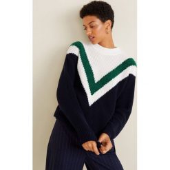 Mango - Sweter Josh. Żółte swetry klasyczne damskie marki Mango, s, z bawełny, z okrągłym kołnierzem. W wyprzedaży za 49,90 zł.