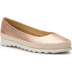 Espadryle THE FLEXX - Chamomil C1028/11 Rose. Różowe espadryle damskie The Flexx, bez wzorów, ze skóry, bez obcasa, na płaskiej podeszwie, bez zapięcia. W wyprzedaży za 189,00 zł.