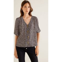 Mango - Bluzka Daisy. Czerwone bluzki damskie marki Mango, m, z wiskozy. W wyprzedaży za 49,90 zł.