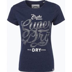 T-shirty damskie: Superdry – T-shirt damski, niebieski