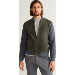 Mango Man - Bluza Reber. Żółte bluzy męskie Mango Man, s, bez wzorów, z bawełny, z kapturem, bez rękawów, bez kaptura. W wyprzedaży za 139,90 zł.
