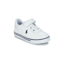Buty Dziecko Polo Ralph Lauren HANFORD EZ. Białe trampki dziewczęce Polo Ralph Lauren, bez wzorów, bez zapięcia. Za 369,00 zł.
