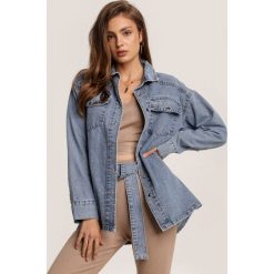 Niebieska Kurtka Glysless. Niebieskie kurtki damskie Renee, s, bez wzorów, z jeansu, bez kaptura. Za 179,99 zł.