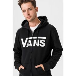 Vans Classic Zip Bluza Czarny. Czarne bluzy męskie Vans, s, z nadrukiem, z bawełny, bez kołnierzyka, bez rękawów, bez kaptura. Za 307,95 zł.