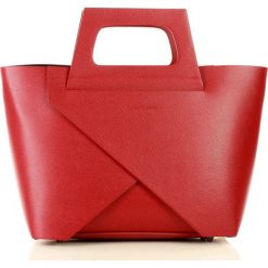 Carla marco mazzini oryginalna torebka do ręki shopper basket czerwień malinowa. Różowe torby damskie na zakupy MAZZINI, w paski, ze skóry, do ręki, bez dodatków. W wyprzedaży za 319,00 zł.